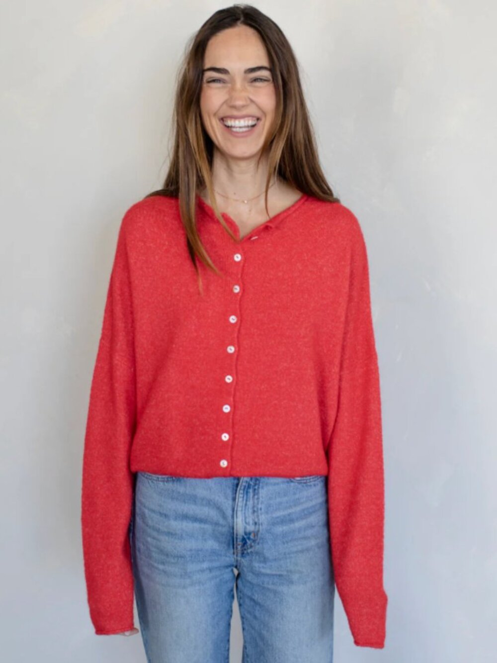 Red Piper Cardigan